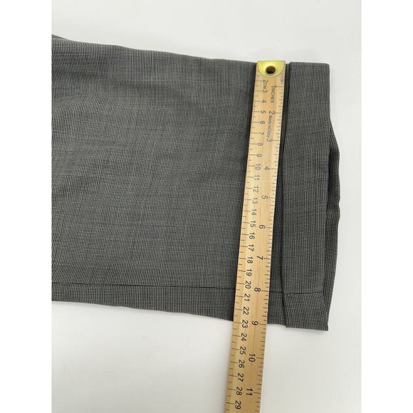 Hagger Black Label Mens Dress Pants Size 36x30 Gray Pleated Cuffed - Picture 9 of 11